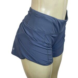 Road Runner Women's R Gear Blue Grey Running Shorts Pants Sz L